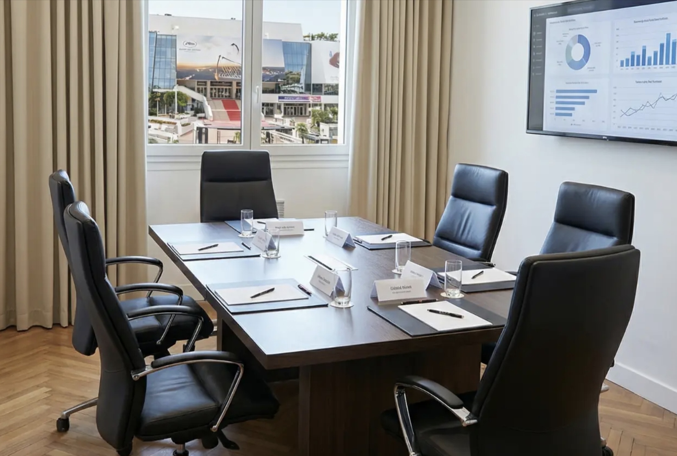 Executive boardroom with Palais view